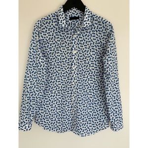 BURBERRY PRORSUM Slim Fit Floral Print Shirt